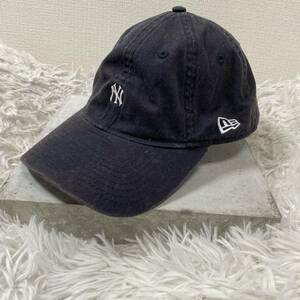 NEW ERA ニューエラ キャップ帽子 ニューヨークヤンキース 古着 ネイビー