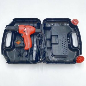 G0801 BLACK ＆ DECKER 10㎜ドリルドライバー　KR100RE　378006　中古　電動ドリルドライバー　動作確認済　ケース・ドリルビット付