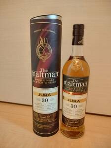the maltman single malt scotch whisky JURA aged 30 years ジュラ 1992 30年 モルトマン 未開栓 送料込 alc. 42.5% 700ml バーボンバレル