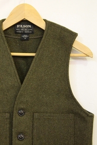 FILSON メンズ ベスト ジレ XS MACKINAW WOOL VEST【中古】