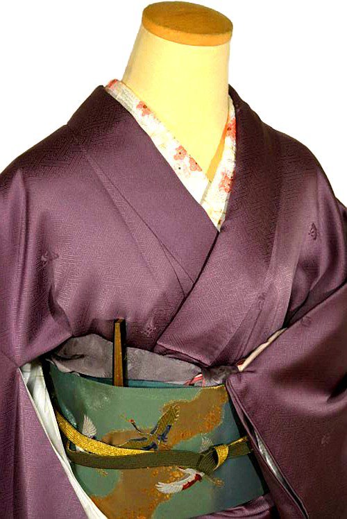 色留袖中古最高級新品同様暈し染め本金箔金駒シシュウ御所車吉祥花文1