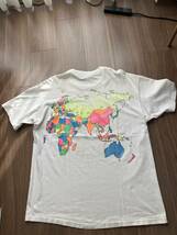 1988年 USA製 ヘインズ Tシャツ 青タグ XL ヴィンテージ 地図 アメリカ製 マップ 80年代 '80 90年代 '90 シングルステッチ ボロ グランジ_画像4