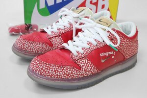 ☆良品 NIKE × STINGWATER ◆ SB DUNK LOW OG QS Magic Mushroom スニーカー 赤 28cm (DH7650-600) ナイキ スティングウォーター ◆E-3