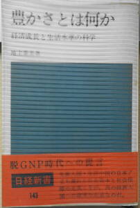 豊かさとは何か　経済成長と生活水準の科学 日経新書　地主重美　昭和46年初版　s