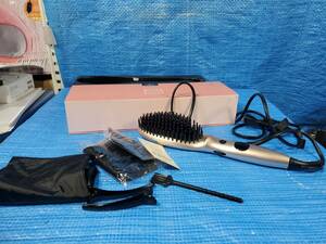 *500 jpy prompt decision! upch Anjou strut hair - for brush type hair iron MAX230*C electric heating brush AJ-HC005