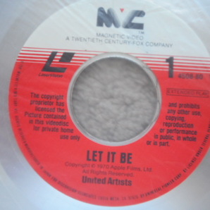 THE BEATLES/ザ・ビートルズ"LET IT BE"レアな定番中の定番必至アイテム・レ-ザーディスク！美JACKET良盤品！PRINTED IN JAPAN!の画像7