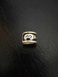 Hopi over Ray Bear - ring 11 number Indian jewelry SV925