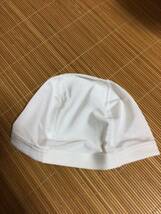 新品　未使用　スイムキャップ　水泳帽　白　フリーサイズ　子供用　日本製_画像2