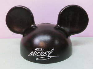 ビンテージ ミッキーマウス イヤーハット型 ソフビ貯金箱 バンク 90s フィギュア ミッキー ディズニーMickey Mouse Ear Hat Coin Bank