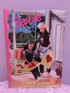 バービー 90s ビンテージ 絵本 洋書 本 ステッチ 刺繍 パッチワーク 1998年 ピクチャー ストーリー ブック◆Barbie ファンシー ピンク 人形