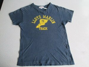 Z5330送料無料【ヴィンテージ 90s BLUE CHEER　LLOYD MARLIN TRACK 76:フリー】 半袖Tシャツ メンズ