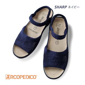 arukopetiko sandals 25.0cm 39 size sharp SHARP navy ARCOPEDICO article limit 