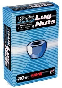 ホイールナット20個入り(貫通type)/ラフェスタ/B30,NB30/日産/M12X1.25/21mm/メッキ/1台分4H5H共用 103hc-20p