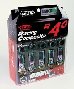 レーシングコンポジットR40/20個入り/4個は予備/MRワゴン/MF系/スズキ/M12×P1.25/ロック&ナットsetネオクロ/RC13N