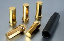 ヘプタゴンナット極限 全長50mm/24個set/ストラーダ/三菱/M12×P1.5/GOLD HPF1A5+Z711A50_画像3