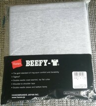 未使用 ヘインズ ビーフィー 灰色 Sサイズ グレー ヘビーウェイト Hanes BEEFY-T H-5180_画像2