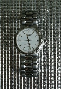 LONGINES ロンジン メンズ 腕時計 CONQUEST コンクエスト L1.627.4 箱付 ホワイト文字盤 パーペチュアルカレンダー 可動品 メタルバンド 