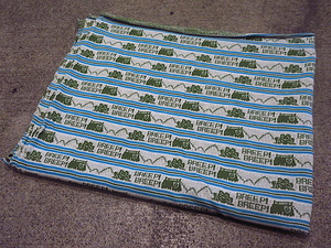  Vintage 60's70's*ja card weave fabric *230822c5-fbr 1960s1970s miscellaneous goods cloth cloth flap 