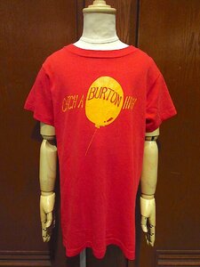 ビンテージ80's●キッズBURTONバルーンプリントTシャツ赤size M(10-12)●230807c4-k-tsh 1980s子供服トップス半袖シャツ古着