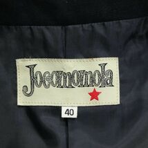 Jocomomola ホコモモラ シビラ 秋冬 衿付き♪ ウール ジャケット Sz.40　レディース 黒　K3T00176_8#N_画像6