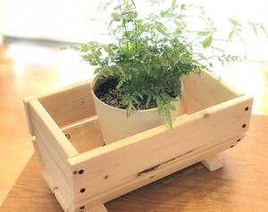  handmade wooden planter decorative plant flower case pot inserting pot pcs gardening bottom up stick attaching 