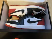 ★27.0cm Nike Air Jordan 1 Low OG Black Toe ナイキ ジョーダン 1 NIKE つま黒_画像1