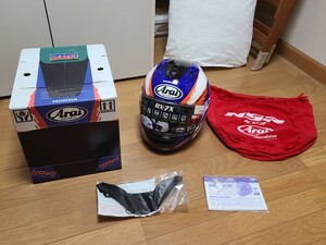 Arai ヘルメット rx-7x nsr mc21カラー 限定 57.58cm Mサイズ シリアルナンバー081番