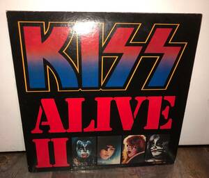 【No.28】KISS/ALIVEⅡ キッス/アライブⅡ(1977年・VIP-9529～30) ハードロック ヘヴィメタ LP 国内版 現状品