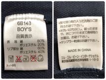 L.L.bean エルエルビーン アウトドア BOYS 鹿の子 ポロシャツ ボーイズ キッズ サイズXL 半袖 ネイビー 6B148_画像9