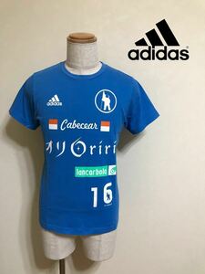 アディダス スペース2019 オリンポス フットサル Tシャツ 半袖 サイズL ブルー