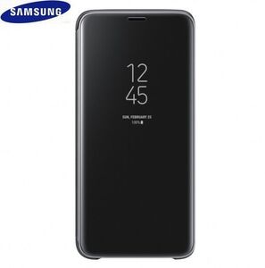 Galaxy S9 ◆ (5.8インチ)用 CLEAR VIEW STANDING COVER カバー【海外版純正】 ブラック Samsung ロゴ オフィシャル【並行輸入品】1