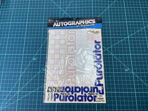 ☆ 希少！未使用！【AUTOGRPHICS】 オートグラフィックス デカールセット Purolator ☆彡