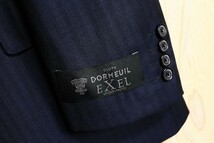 新品 オンワード樫山 五大陸/gotairiku 春夏 英国 ドーメル/DORMEUIL EXEL ストレッチ シャドーストライプ スーツ36B/BB5/幅広M/濃紺/9.7万_画像4