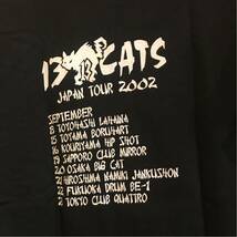 13CATS 2002 JAPAN TOUR サイン入り Tシャツ Mサイズ ロカビリー POLECATS STRAY CATS SLIM JIM PHANTOM ロカビリー_画像4