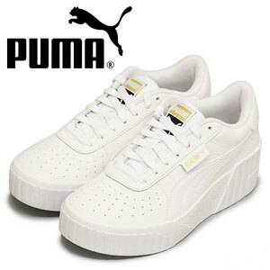 Puma (Puma) 373438 Cali Wedge Женские женские кроссовки 01 Puma White-Puma White PM218 24,5 см