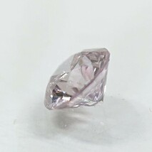 天然 0.101 ct ピンク ダイヤモンド Natural untreate 0.101ct Fancy Light Purple Pink _画像5