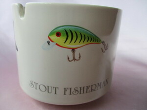 STOUT FISHERMAN スタウト フィッシャーマン　磁器　灰皿　U produce　美品