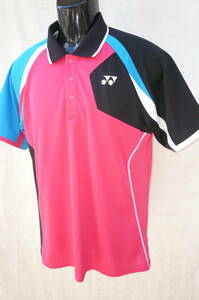  Yonex VERY COOL розовый рубашка-поло L б/у прекрасный товар теннис настольный теннис be утечка -ru