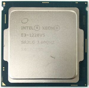 XEON E3-1220 V5 ×1枚 Intel CPU 3.00GHz SR2LG 4コア 4スレッド ソケット FCLGA1151 サーバー用 BIOS起動確認済【中古】【送料無料】