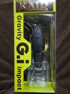 ★RAID JAPAN★G.I Gravity impact レイドジャパン ジーアイ グラビティインパクト GI001 SHIKKOKU 美中古品 Length 94.0mm Weight 1.1/4oz