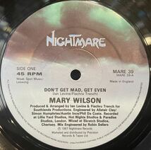 【US盤/Hi NRG/12】Mary Wilson Don't Get Mad, Get Even / 試聴検品済_画像3