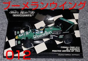 1/43 ブーメランウイング ティレル 012 アルボレート オーストリア プラクティス 1983 PRACTICE TYRRELL FORD フォード Vウイング