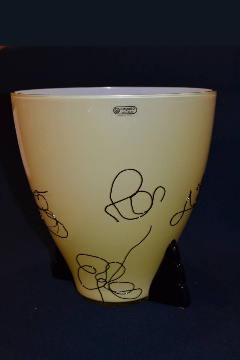 赤と金のベネチアグラスの花瓶、水差し の商品詳細 | 日本・アメリカの