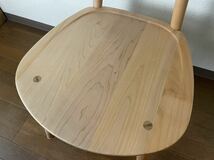 KEYUCA メープル材 無垢材 チェア ナチュラルカラー ケユカ 木製椅子 北欧テイストのチェア シンプルモダン_画像4