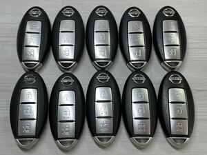 日産 純正 スマートキー 3ボタン 10個 基盤 BPA2C-11 セレナ C25 エルグランド E51 ラフェスタ 電動スライドドア 動作確認済 キーレス 10本