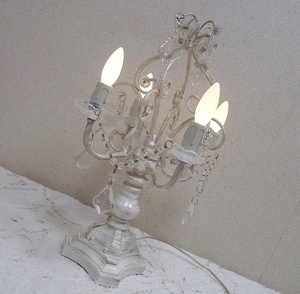 (*BM) Victoria n retro под старину настольная лампа ② настольный освещение высота 46.5. белый × Gold повреждение обработка lai карты 