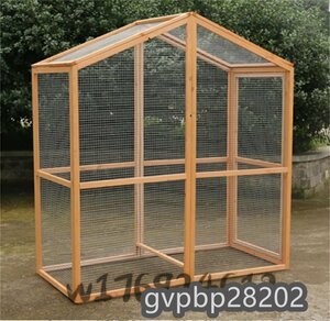  very popular * large breeding cage holiday house pine. tree wooden bird chicken duck ... outdoors small animals cage XL size . corrosion material 160*75*173cm construction type pet cage 