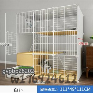  new arrival * cat cage 3 step cage gauge pet . mileage prevention rearrangement free cleaning easy to do large folding cat cage 111*111*49cm