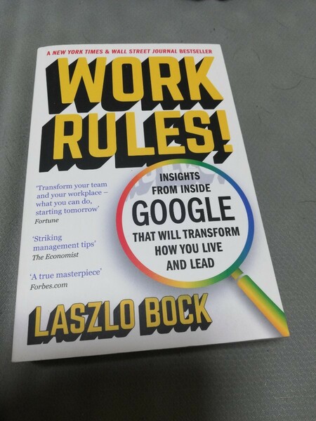 【再値下げ！一点限定早い者勝ち！送料無料】洋書『Work Rules』