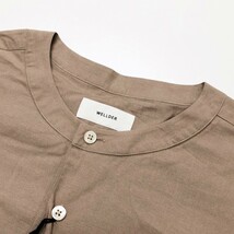 未使用品 WELLDER / Henry Neck Shirt ウェルダー ヘンリーネック ロングスリーブ シャツ ノーカラー オーバーサイズ 表記サイズ(4) @K_画像3